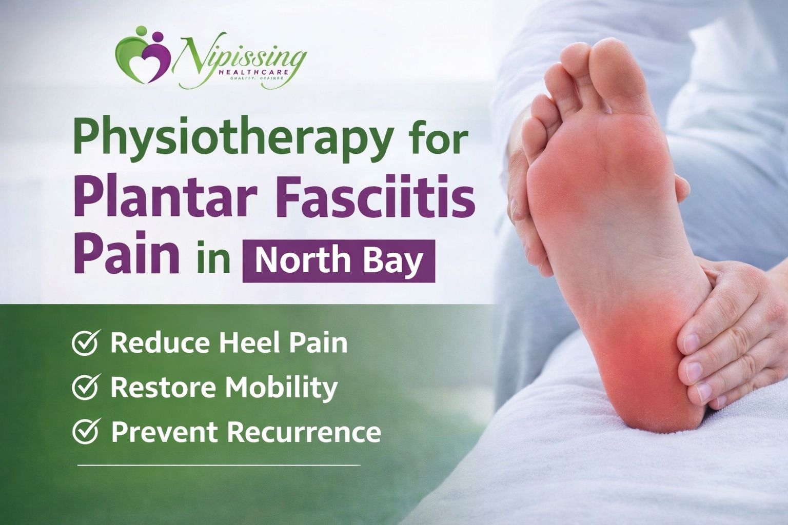 Physiotherapy for Plantar Fasciitis Pain in North Bay
