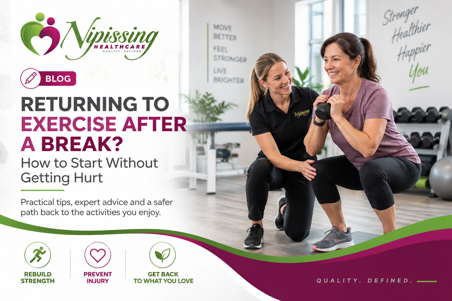 Returning to Exercise After a Break: How to Start Without Getting Hurt